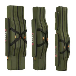Waterproof fishing gear bag large-capacity belly fishing storage bag double layer three layer multi-function fishing rod bag