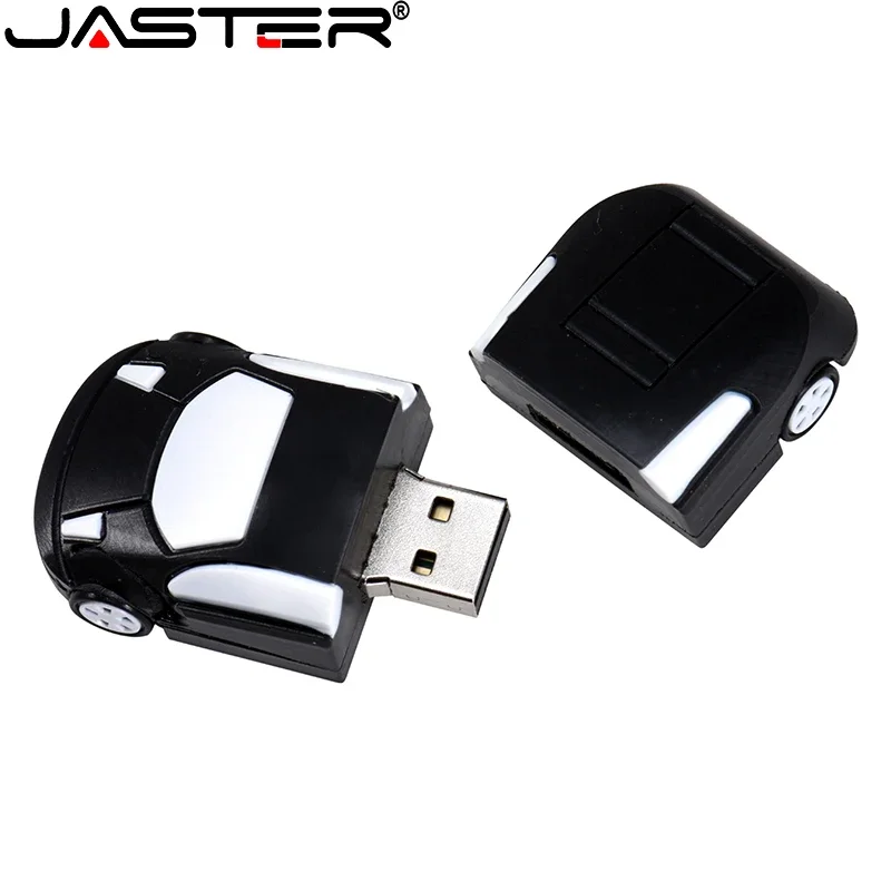 JASTER 자동차 펜 드라이브, 만화 USB 플래시 드라이브, 어린이 선물, 메모리 스틱, 16GB 방수 U 디스크, 8GB 실리콘, 4GB, 32GB, 64GB