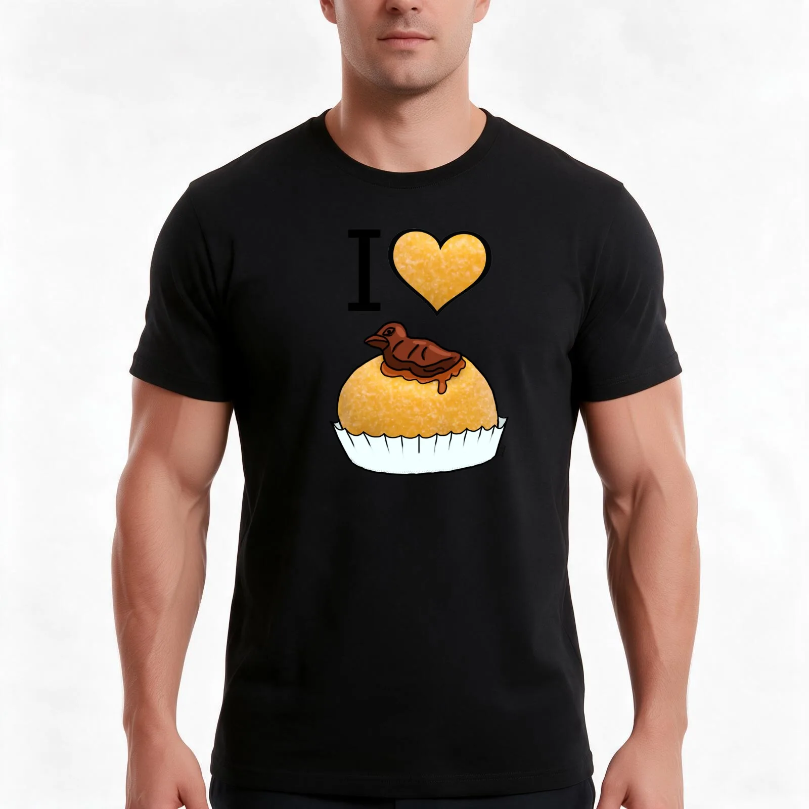 I love Polenta e Osei (Dolce Bergamasco) T-Shirt, Summer Casual Cotton Tee, Oversized Streetwear Tops, Vintage Graphic Print