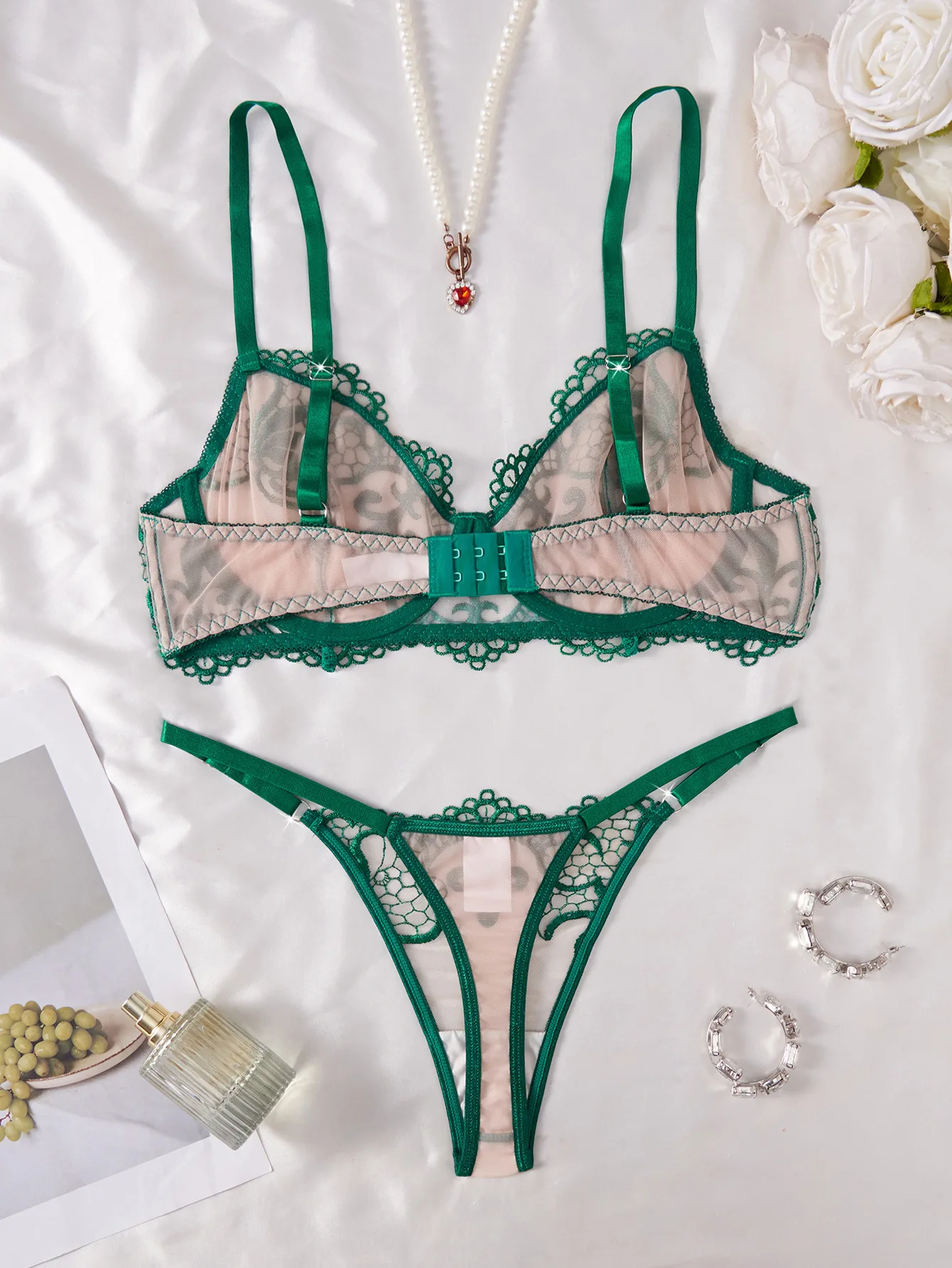 Double Layer Cup Push Up Linge - Sheer Mesh Bra recension och pris