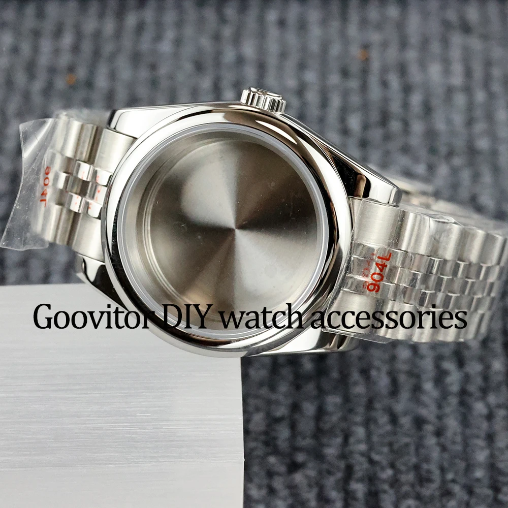 

high quality 36/39mm NH35 watch case jubilee bracelet 316L stainless steel Sapphire glass fit Nh35 Nh36 movement 28.5mm Dial