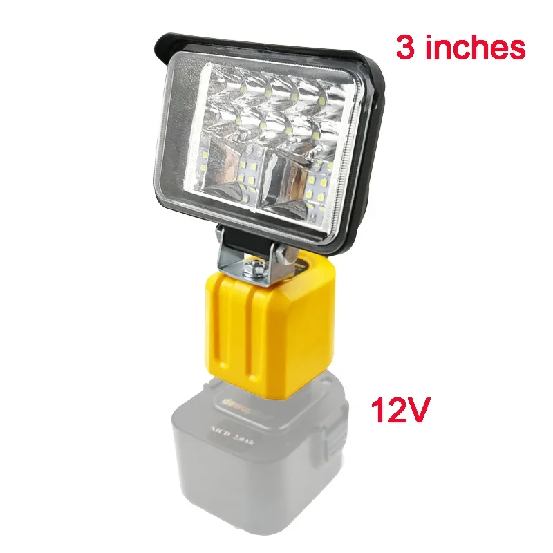 Światła robocze latarki LED DC9096 latarka elektryczna lampka do czytania biurkowe do baterii Dewalt 12V 14.4V 18V NiCad NiMH