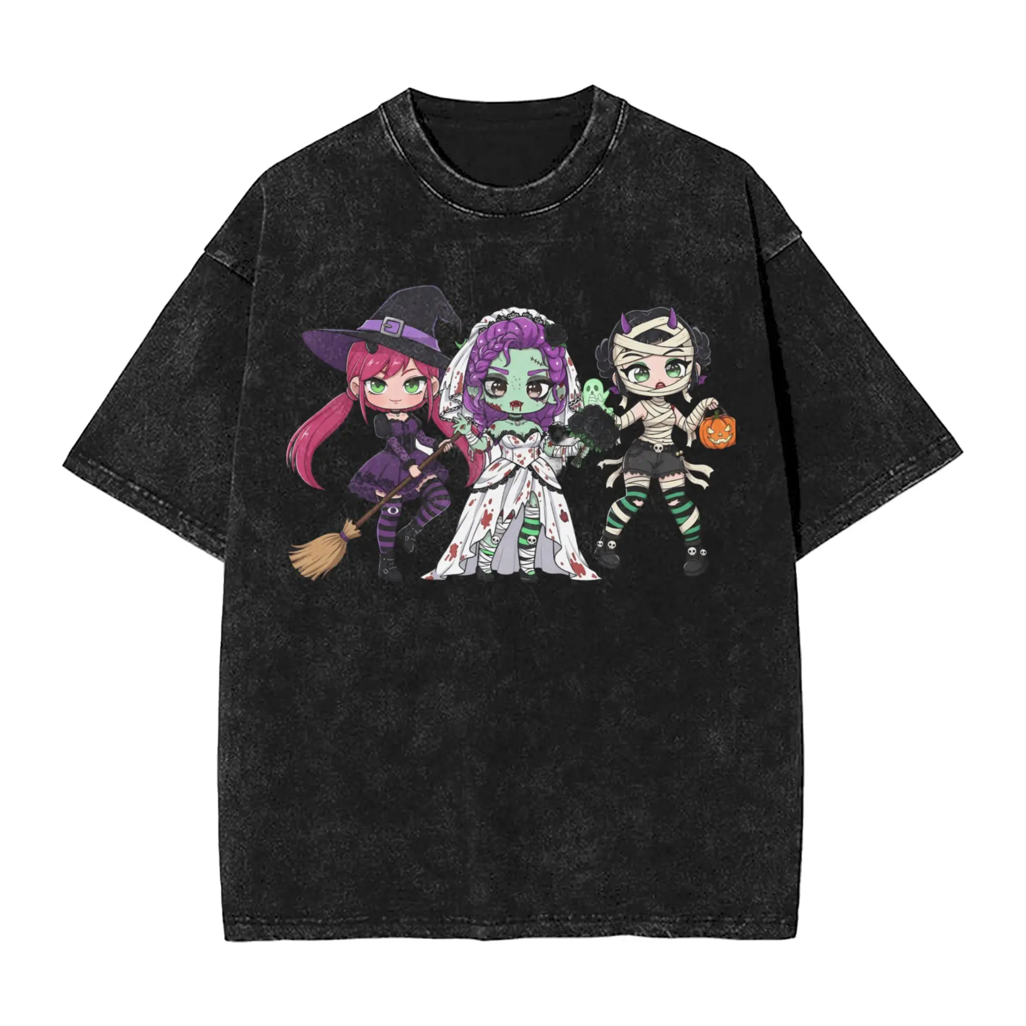 

K-Pop Demon Hunters Halloween Huntrix Rumi Zoey Mira Men's T Shirt Casual Tee Shirt Short Sleeve T-Shirt Cotton Summer Tops