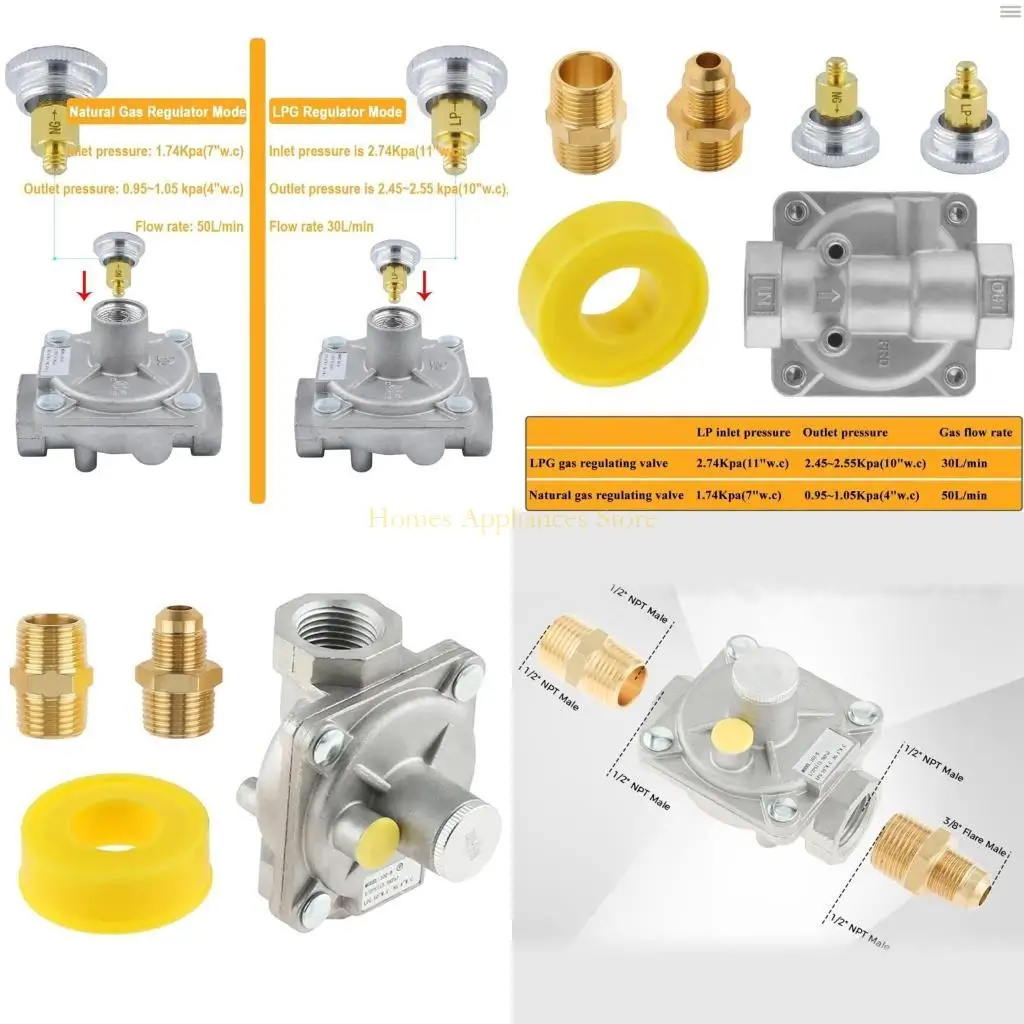 D0AB Explosions Proof Valves Pressure Reducing Valves Metal Texture for Kitchen