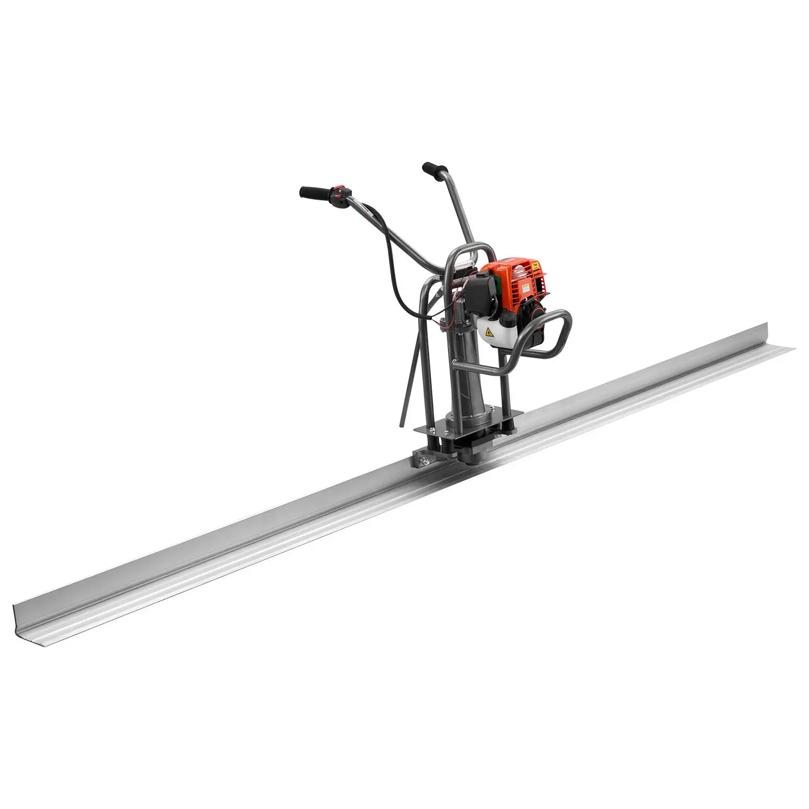 Concrete Power Screed Gas-Powered Leveling Tool 12 ft Aluminum Board, 1.16HP Engine, 4 Stroke Vibrating Screed, Handle Height