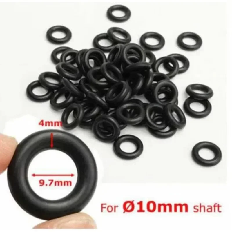 50Pcs Tire Changer Pedal Parts 9.7x4 MM Air Control Valve Rubber Sealing O-Ring Accessories NEW