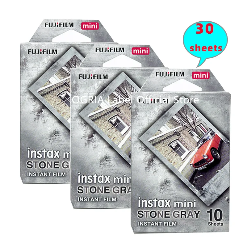 10/20/30 Sheets Original Fujifilm Instax Mini Film Mini 11 9 8 Photo Paper B&W Rainbow Instant Mini 7s 8 70 90 Camera Black &Wh