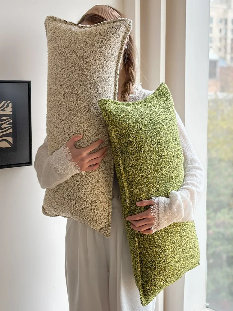 

Длинная подушка для дома, гостиной, кровати, дивана, для сна на боку, подушка-валик для дивана, длинная поясничная подушка для поддержки, съемная и моющаяся