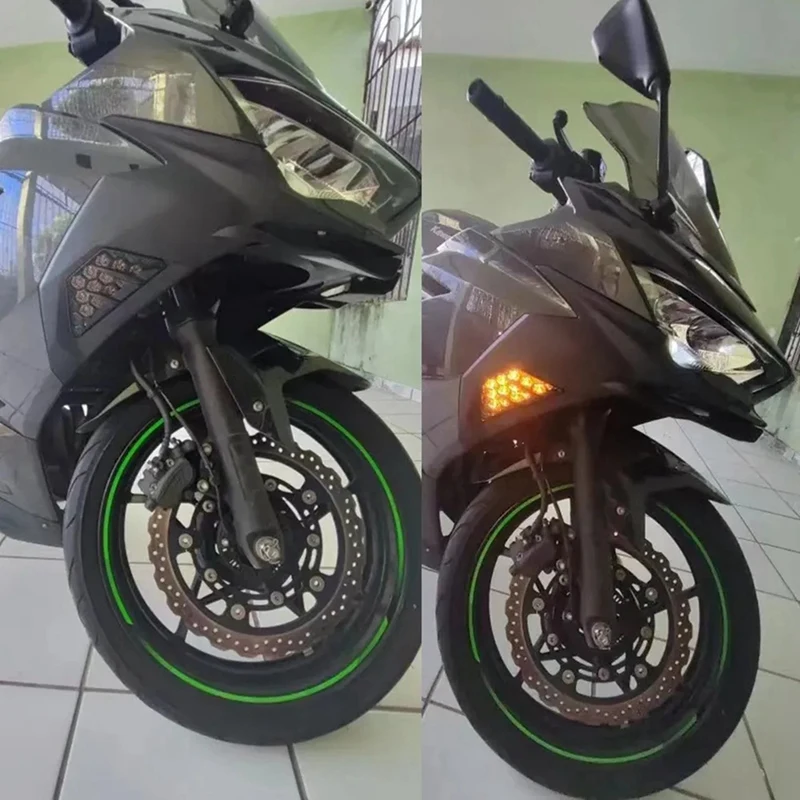 

Светодиодный указатель поворота для мотоцикла, мигалка для KAWASAKI ZX25R ZX4R NINJA 650 400 300 250 1000 SX ZX6R Z1000SX ER6F, запасные части