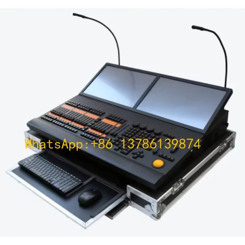 

New Version Grand MA A2 LED Lighting Console DMX512 Stage Light Controller with Trackball Manual 220V for Wedding & Party Events