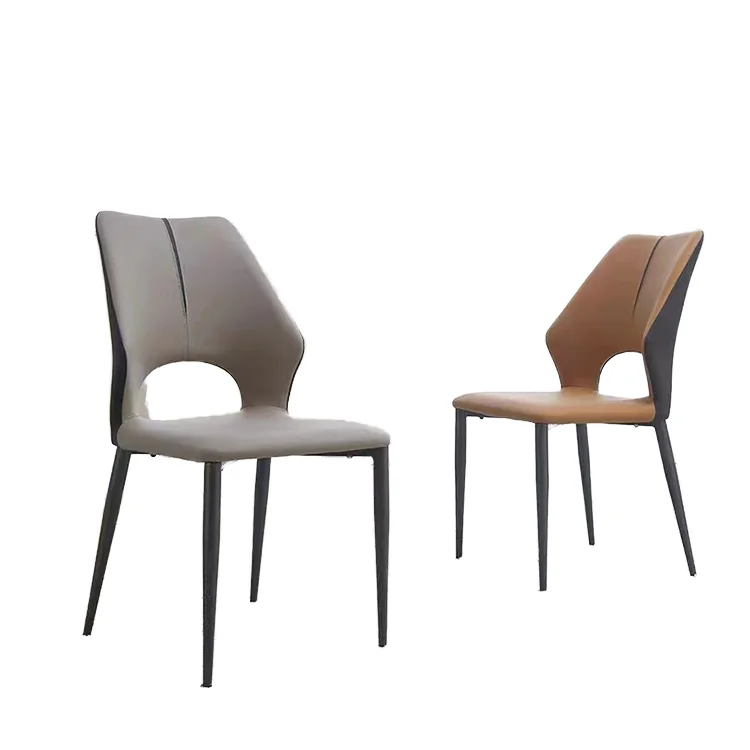 In Stock Modern European Design Kitchen Dining Chairs Cooling Feature Metal Home Dining Table Chairs Available in Various Colors
