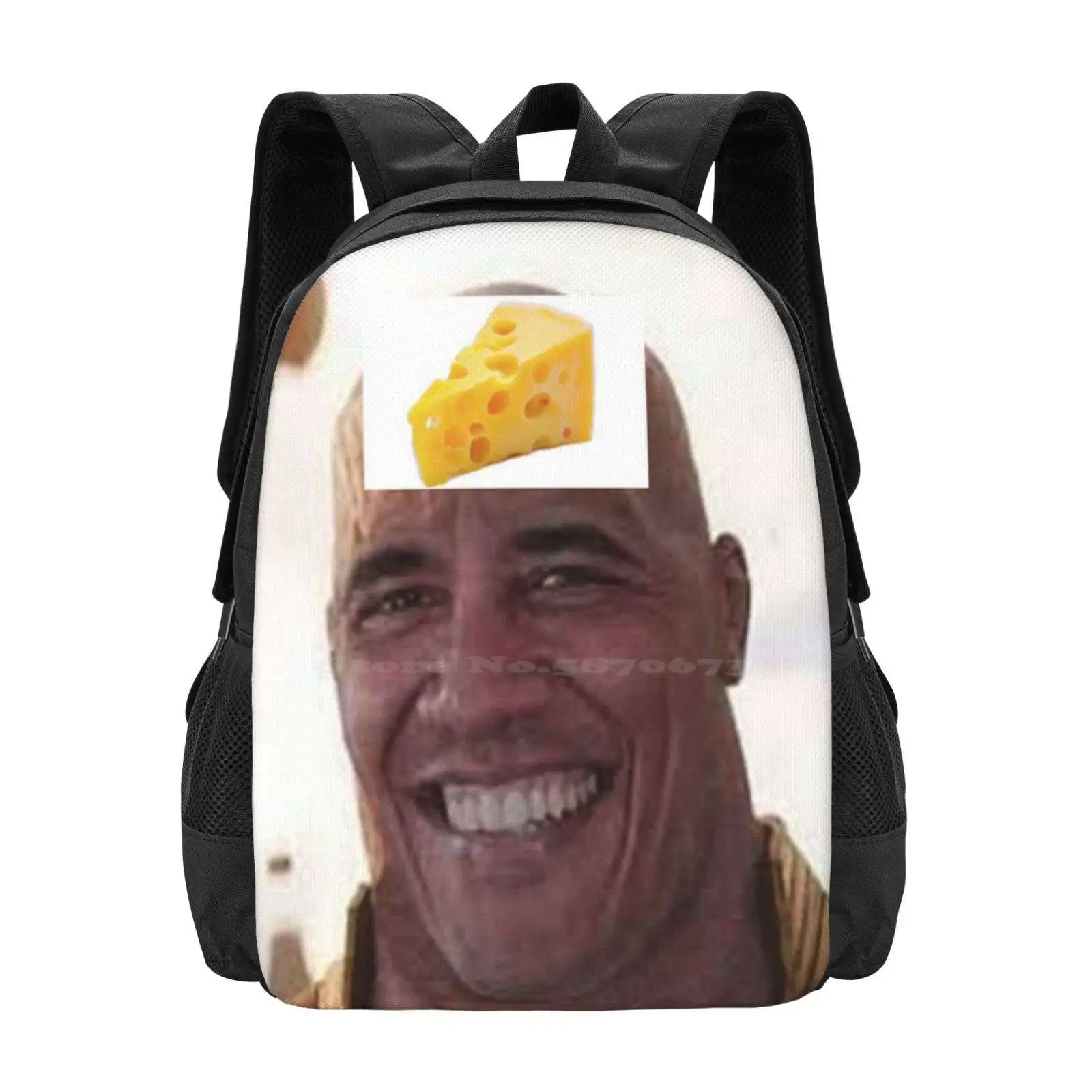 Mochilas escolares con diseño de patrón de queso Obamos, mochilas de viaje para ordenador portátil, con queso Obamos, con queso Obsama Kaas, divertidas y geniales