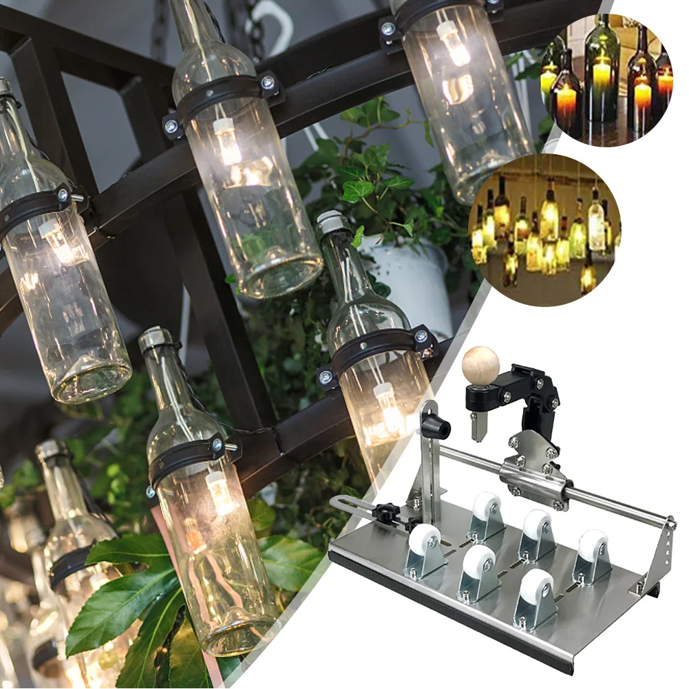 

Bottle Cutting Tool DIY Machine Wine Beer Glass Sculptures Cutter Machine for Bottles of Beer Liquor Whiskey