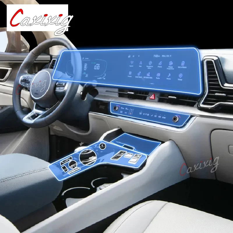 For Kia Sportage NQ5 2022-2023Car Interior Film Dashboard piano board Shift center console Anti-scratch transparent TPU PPF Film