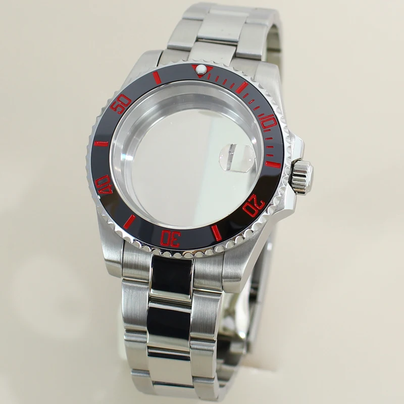 Modelo modificado para caixa de relógio masculino NH35 100m à prova d'água aço inoxidável 316L para mostrador de 28,5 mm