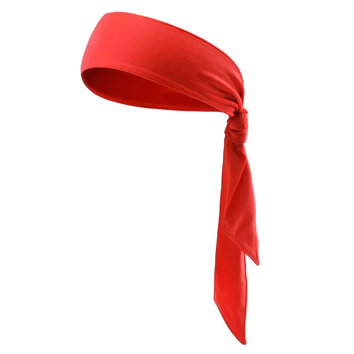 Head Tie Sports Headband Tie Headband for Running Working Out Tennis Karate Athletics Pirate Costumes (Red)