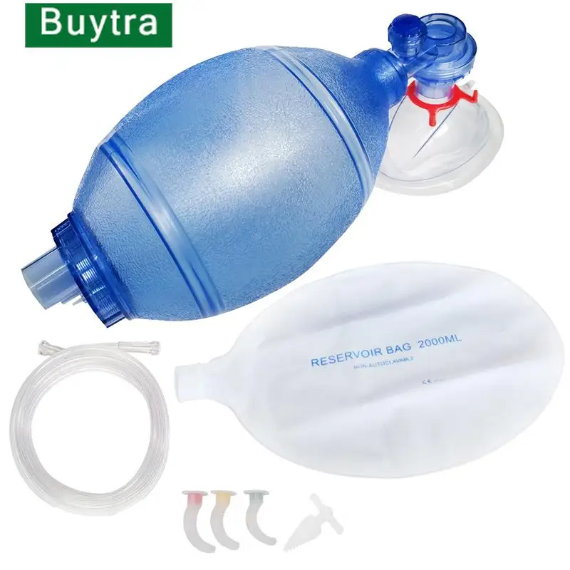 

1PC Adult/Child/Infant Resuscitation Ambu Bags 2000ml/1600ml Reservoir Bag Emergency Self-help Rescue Tool