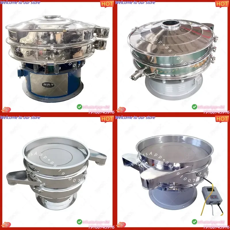 2026 HNOC Freeze-dried Fruit Separation Sifting Machine 1 2 3 Deck Food Grade Stainless Steel 304 Round Vibrating Screen