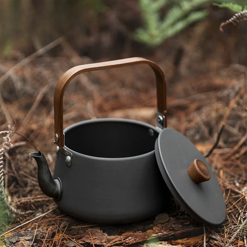 

Outdoor kettle aluminum alloy teapot ultra-light portable mini teapot camping self-driving tour