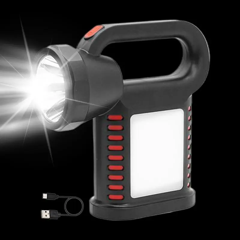 

Solar Powered Rechargeable LED Multifunctional Portable Light multifun Source Outdoor Searchlight Camping Light for Hiking