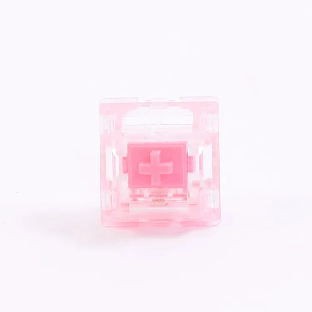 Original KTT Strawberry Switch Set for Mechanical Keyboard Linear 5-Pin Compatible with MX Structure Keycaps Pre-lubed