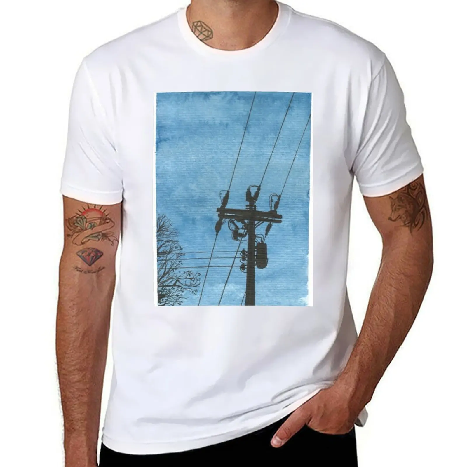 

Blue Sky T-Shirt t shirt man cotton man t shirts high quality luxury brand T-Shirt