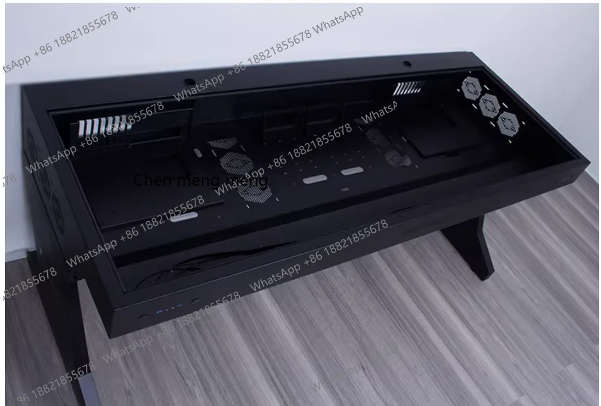 NEW Computer chassis integrated table, two hosts can be installed for two, cool MOD large chassis, water-cooled e-sports table