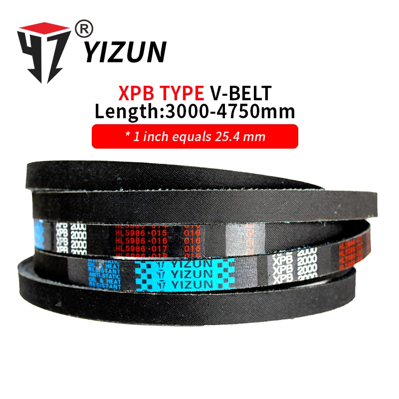 

YIZUN XPB/5VX Тип XPB3000 ~ 4750 мм, проволока для жесткого диска, длина привода, обхват, промышленное трансмиссионное оборудование, зубчатый V-образный ремень