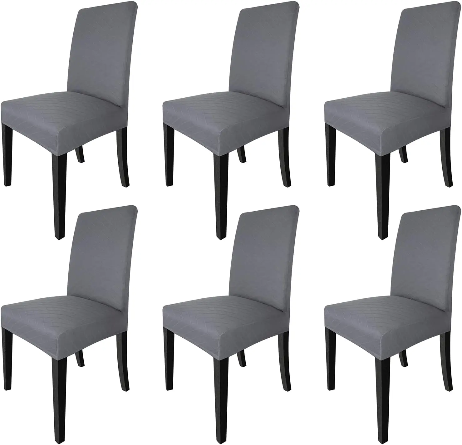

Dining Chair Covers Set Of 6, Removable Washable Chair Covers For Parson Dining Chairs, Stretch Slipcovers For Dining