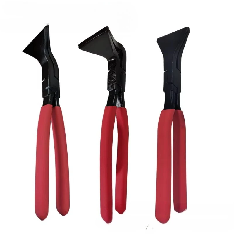Small Flat Nose Pliers, Forged Anti-Rust Hand Tool with Non-Slip Grip, Flat Jaw Plier for Electrical Repair, DIY Clamping Work
