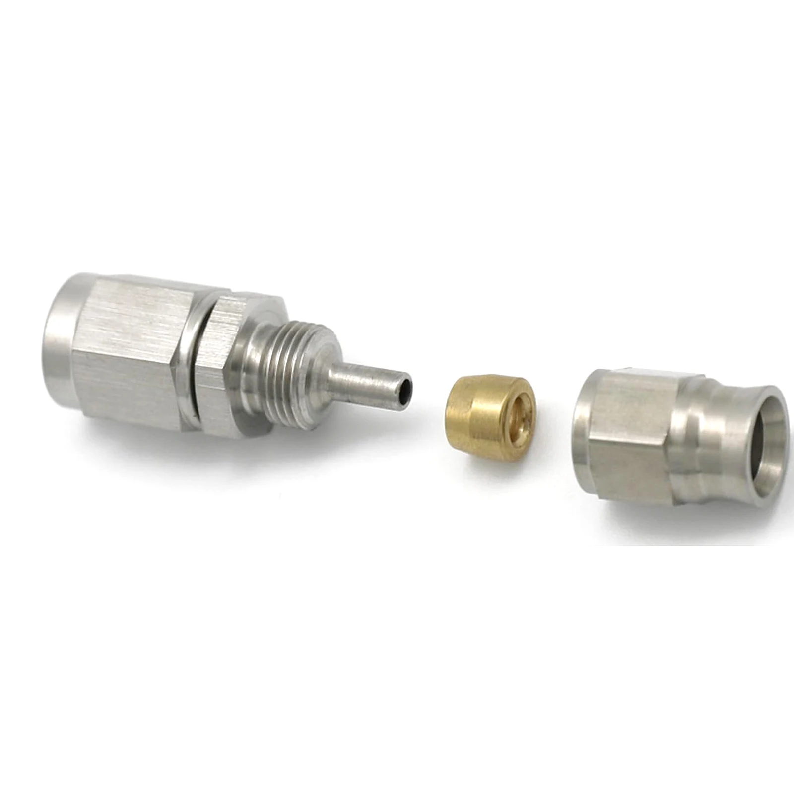 

AN3 Motorcycle Brake Hose End Fitting Stainless Steel Adapter Straight Swivel Female Thread To 3an PTFE Hose End 0Degree