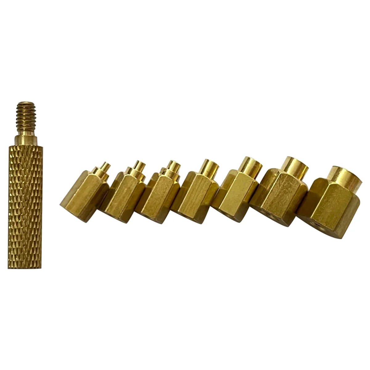 Heat Insert Nut Iron Tip M2-M8 Brass Thread Head Hot Melt Nut Heat Insertion Tool for Plastic 3D Printer Soldering Iron