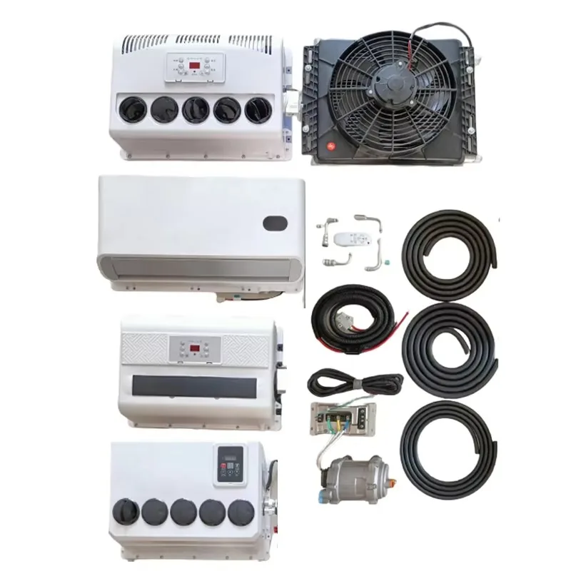 24V Electric Compressor Pump 12v RV Car Refrigeration For Trucks Parking Air Conditioner
