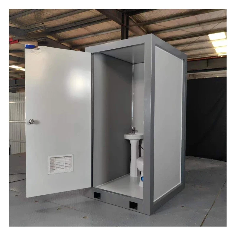 

Prefab portable toilet outdoor mobile bathroom convenient portable restroom