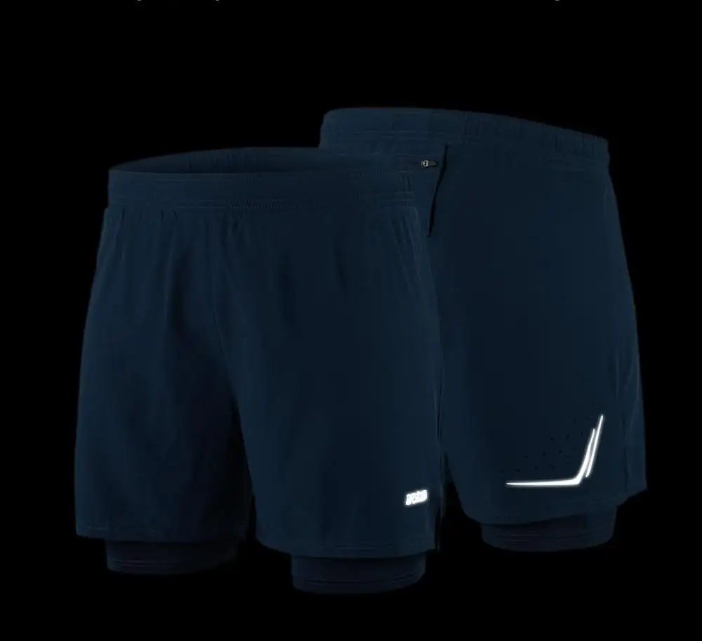 ARSUXEO Men's Running Shorts 2 In 1 Summer Gym Workout Training Outdoor Sports Jogging Quick Dry Running Short Pants Breathable