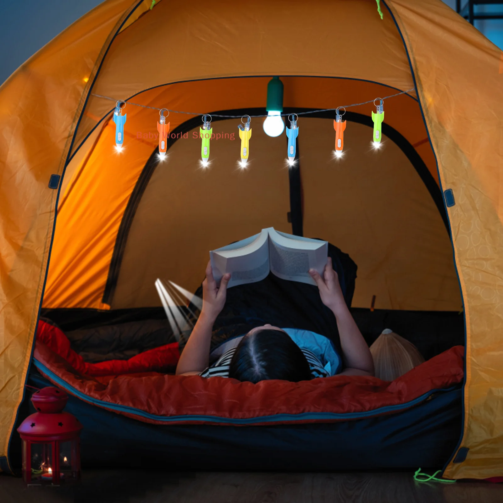 Llavero De Mini Linterna De Helicóptero De 60 Piezas, Linterna LED De Cohete, Mini Linternas A Granel, Linterna LED De Colores,