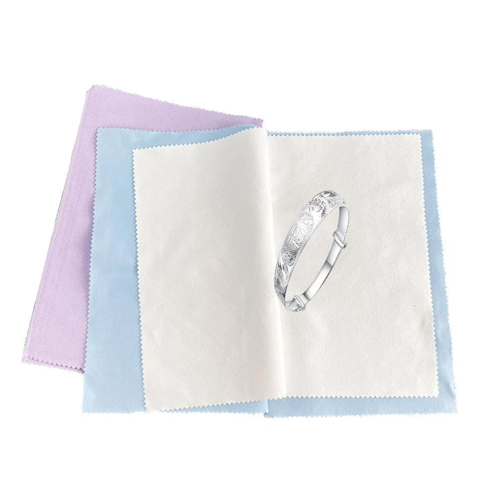 Multi-Layer Jewelry Polishing Cleaning Cloth Large 25x32cm For Sterling Silver Gold Diamond Platinum Precious Stones Coins