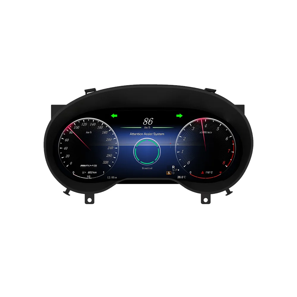 2026 Update LCD Digital Dashboare For Benz a GLA CLA 2016-2019 Speed Meter Car Dashboard Display Virtual Digital Speedometer