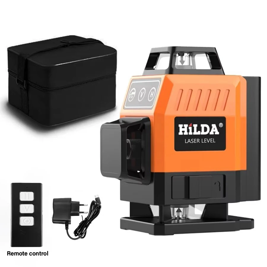 Nivel láser HILDA 3D/4D de 12/16 líneas verdes