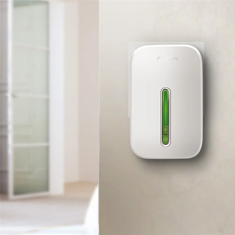 ABGI-جرس باب لاسلكي مقاوم للماء جرس رنين ذكي للمنزل يعمل بالطاقة الذاتية ولا يتطلب بطارية قابس الاتحاد الأوروبي اللاسلكي