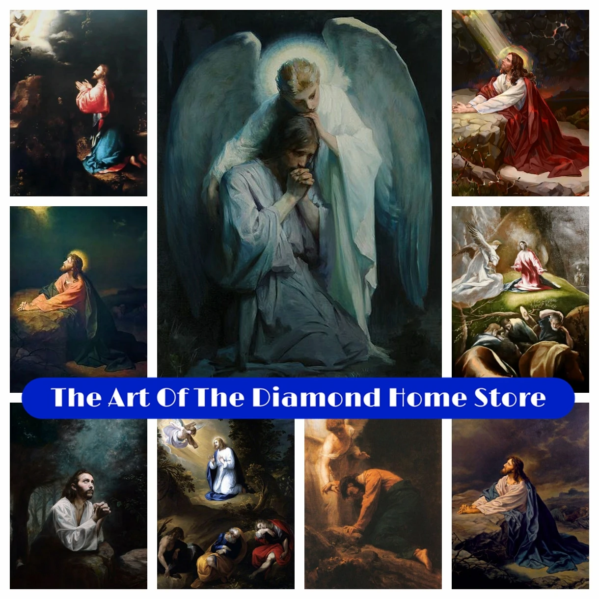 Agony In The Garden 5D DIY AB Diamond Art Painting Embroidery Fantasy Handmade Cross Stitch Mosaic Handicraft Home Decor Gift