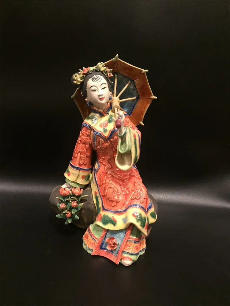 

Shiwan ceramic doll creative handicrafts home living room TV cabinet jewelry master boutique classical ladies spring trip