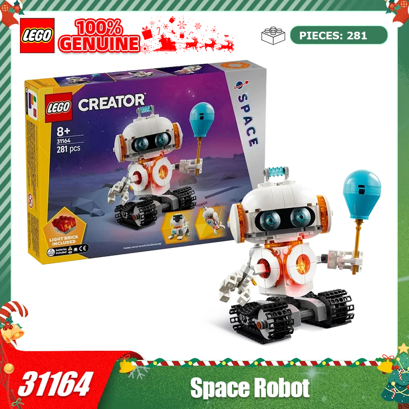 

LEGO строительные блоки 31164, космический робот, креативная сборка своими руками, игрушки для мальчиков и девочек, рождественские подарки
