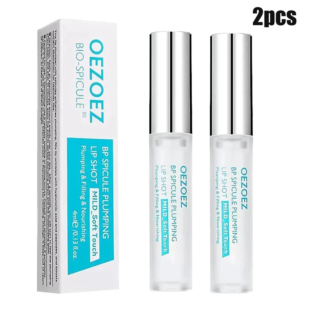 

2PCS Moisturizing Lip Plumper, Lasting Nourishing Plumping Lip Shot, Volumizing Gloss With Hyaluronic Acid & Peptide Lip Booster
