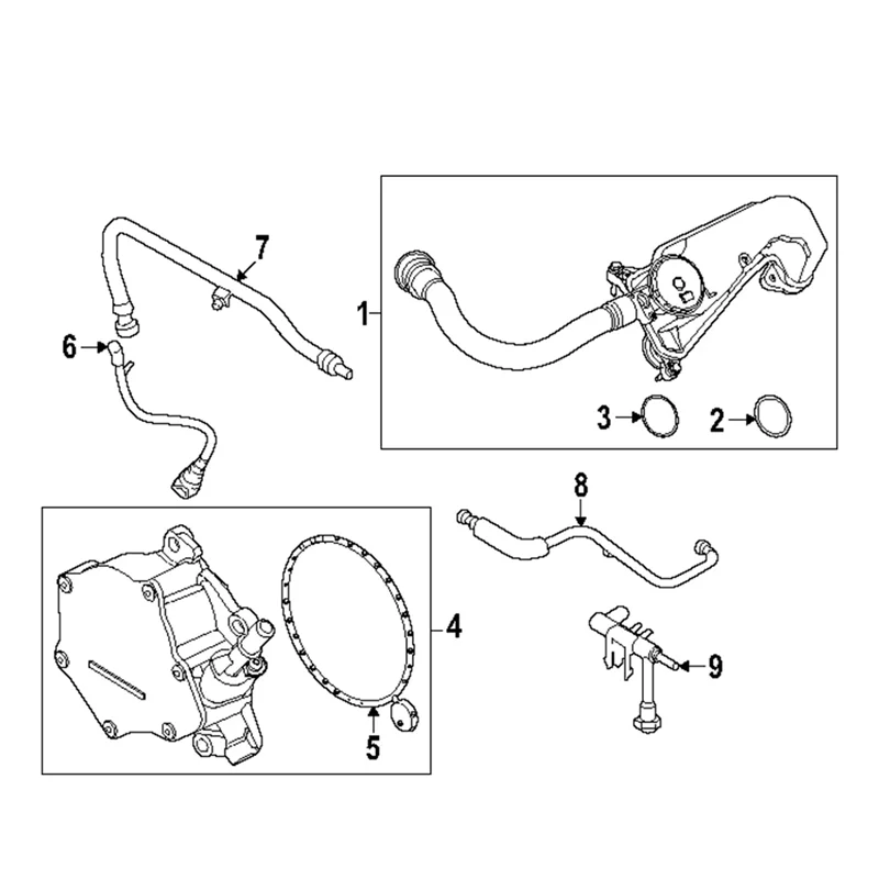 For Ford Super Duty 2020-2024 Separator Vapor Canister Purge Valve PC3Z-6A785-A Oil Separator Assembly
