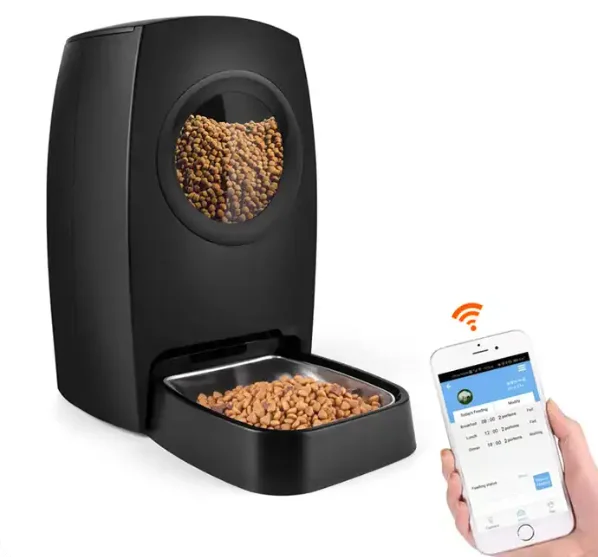 Wholesale Smart APP Pet Feeder Visual Window Automatic Dog Cat Food Dispenser Feeding Bowl Wifi with Voice Recording