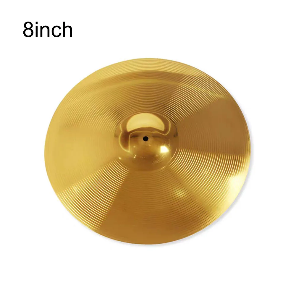 Beautifully Crafted Brass Cymbals 8 10 12 14 16 Inch Sizes Shiny Finish Suitable for Drummers of All Skill Levels