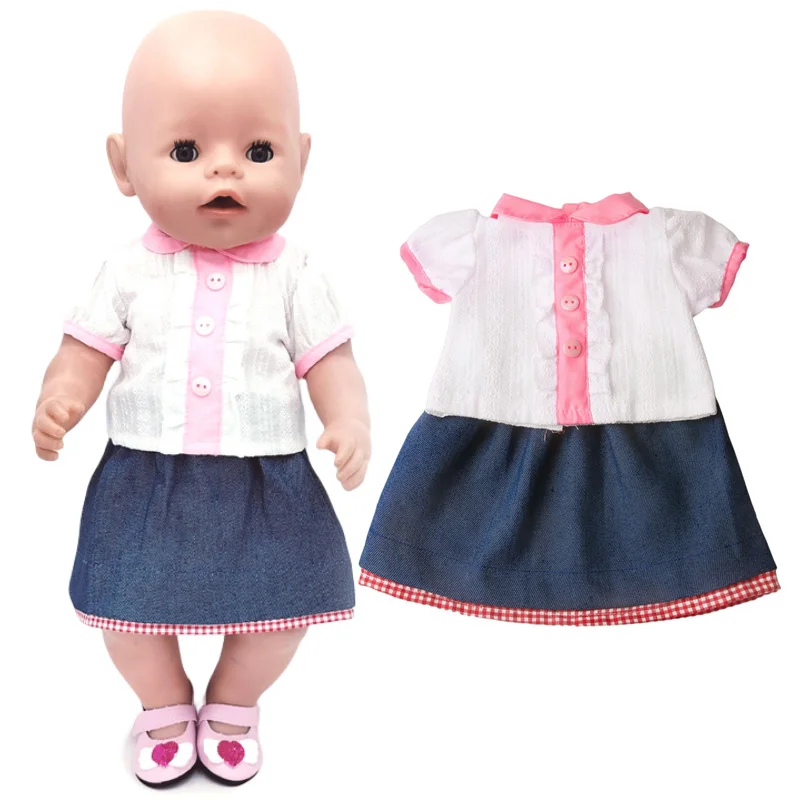 doll clothes 43cm Bebe doll spring green Coat for 18 Inch American Generation Girl Doll sport sweater