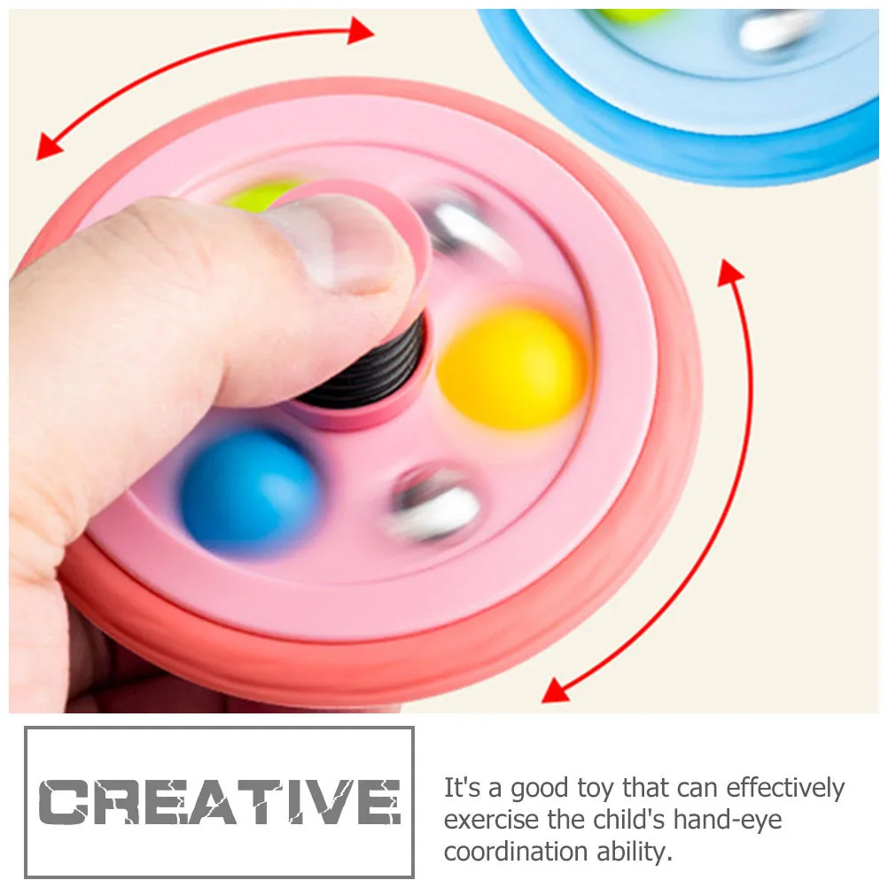 

Pressure Relief Gyro Tire Shape Rotating Plaything Creative Design Childrens Cognitive Plaything for Parent Child Bonding