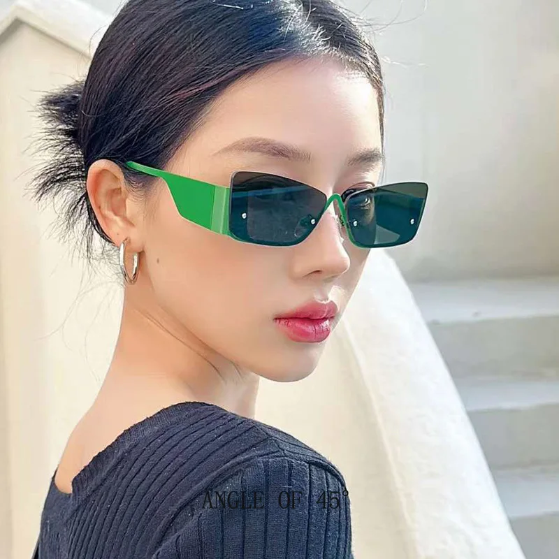 

Women's Sunglasses Y2k Half Frame Novelties 2024 Trend To Sell Designer Sunglasses Men Trending Car Driving Glasses UV400